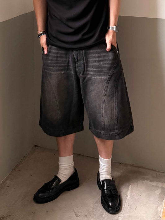 Long Length Denim Jorts